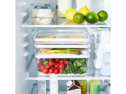 Rotho Küchen-Ordnungssysteme|Kühlschränke<Kühlschrankorganizer-Set Cauma 1,3 l/2,6 l/4,65 l Transparent 3-teilig