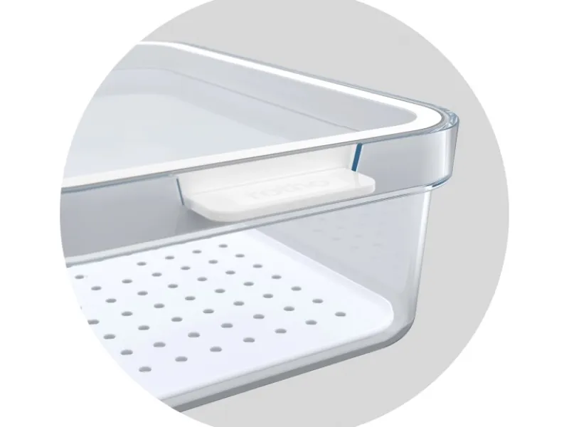 Best Rotho Kühlschrankorganizer-Set Cauma Transparent 5-teilig