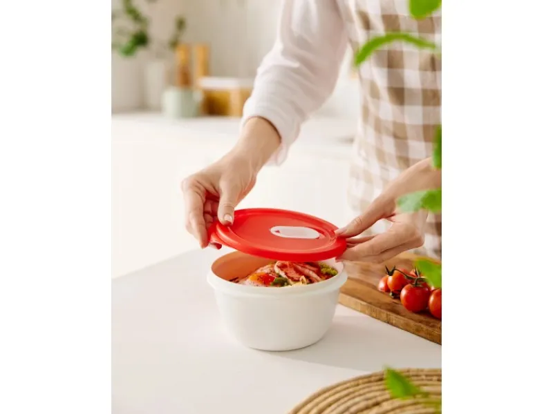 Rotho Küchenhelfer<Mikrowellenschüssel Micro Clever 0,8 l Papaya