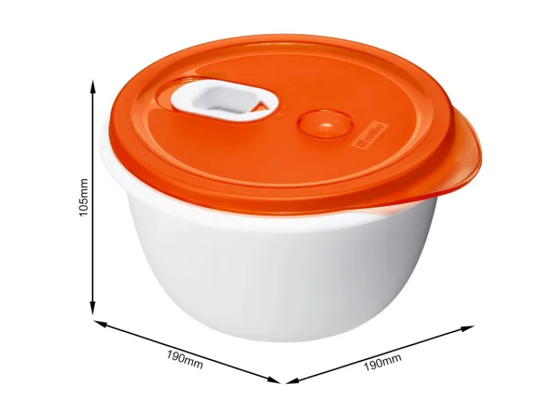 Rotho Küchenhelfer<Mikrowellenschüssel Micro Clever 1,6 l Papaya