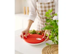 Rotho Mikrowellenteller XL Clever 1,2 l Papaya< Küchenhelfer
