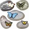 New Sanders & Sanders Wandtattoo Kieselsteine Grau Gelb und Blau 30 x 30 cm 600334