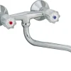 Sanitop-Wingenroth Wand-Zweigriff-Küchenarmatur Standard Plus Chrom< Zweigriffarmatur