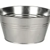 Töpfe<Schale mit Henkel und Holzgriff 18 cm x 43 cm x 35 cm Zink Standard