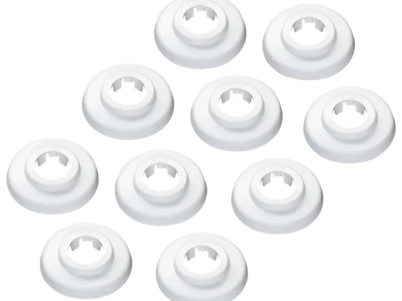 Zubehör Für Küchenarmatur<Scharnierrosette Ø 18 mm Weiß 10 Stück