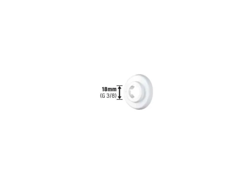Zubehör Für Küchenarmatur<Scharnierrosette Ø 18 mm Weiß 10 Stück