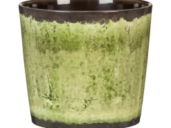 Scheurich Übertopf 870 Ø 13 cm x 12 cm Meadow Glaze Grün