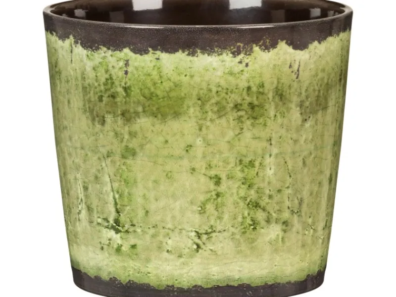 Scheurich Übertopf 870 Ø 13 cm x 12 cm Meadow Glaze Grün