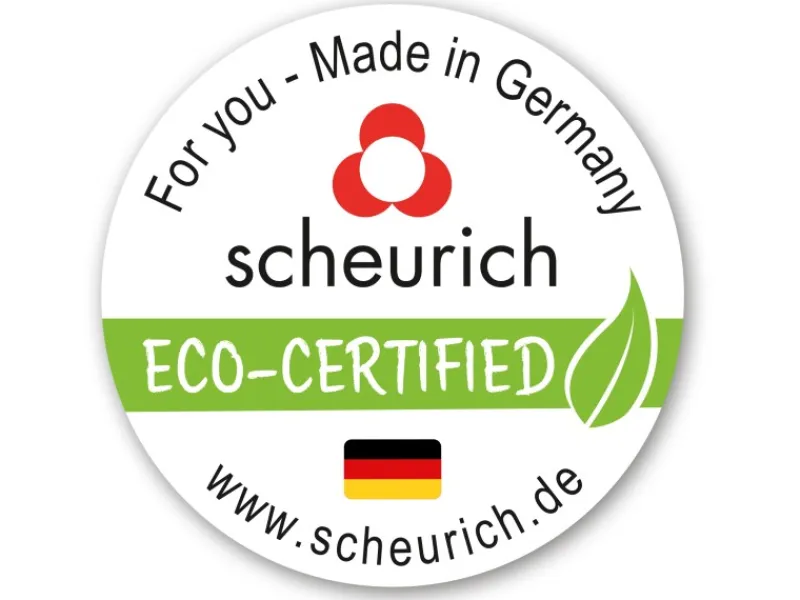 Scheurich Übertopf mit Holzuntersetzer 799 Ø 19 cm Weiß Matt< Töpfe