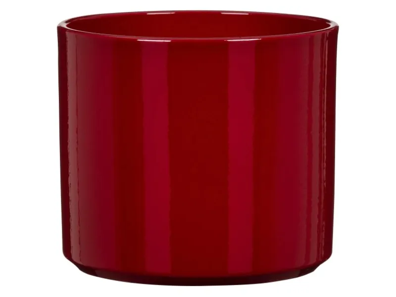 Scheurich Blumentopf Keramik Ø 13,6 cm x 12,3 cm Intense Red Volumen 2,257 l< Töpfe