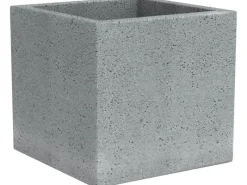 Scheurich Pflanzgefäß C-Cube 240 38 cm x 38 cm Stony Grey< Töpfe