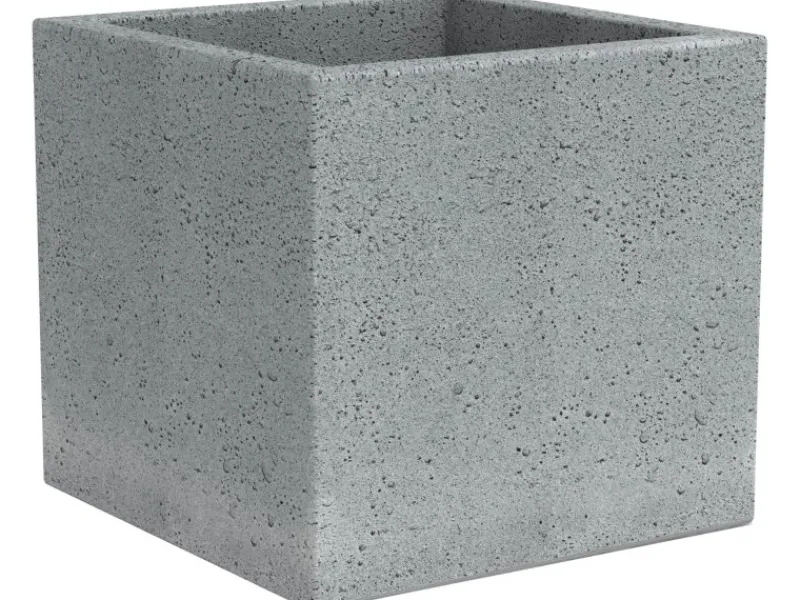 Scheurich Pflanzgefäß C-Cube 240 38 cm x 38 cm Stony Grey< Töpfe
