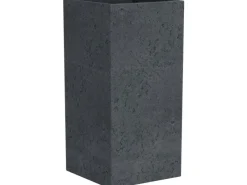 Scheurich Töpfe<Pflanzgefäß C-Cube 38 cm x 38 cm Stony Black