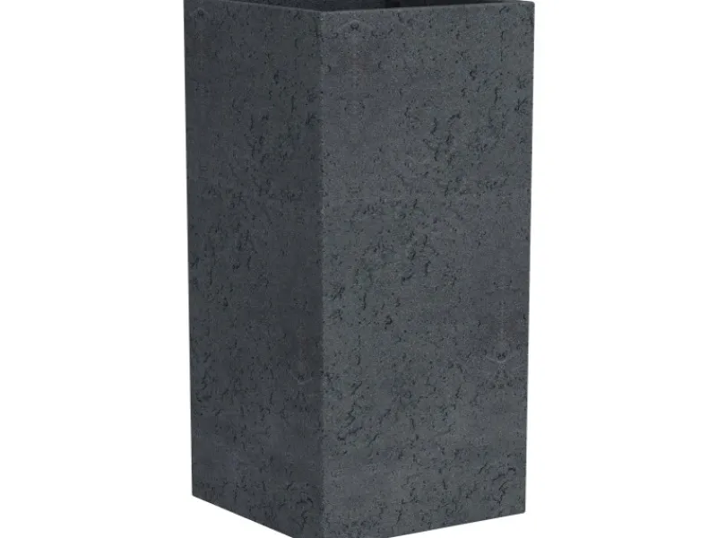 Scheurich Töpfe<Pflanzgefäß C-Cube 38 cm x 38 cm Stony Black