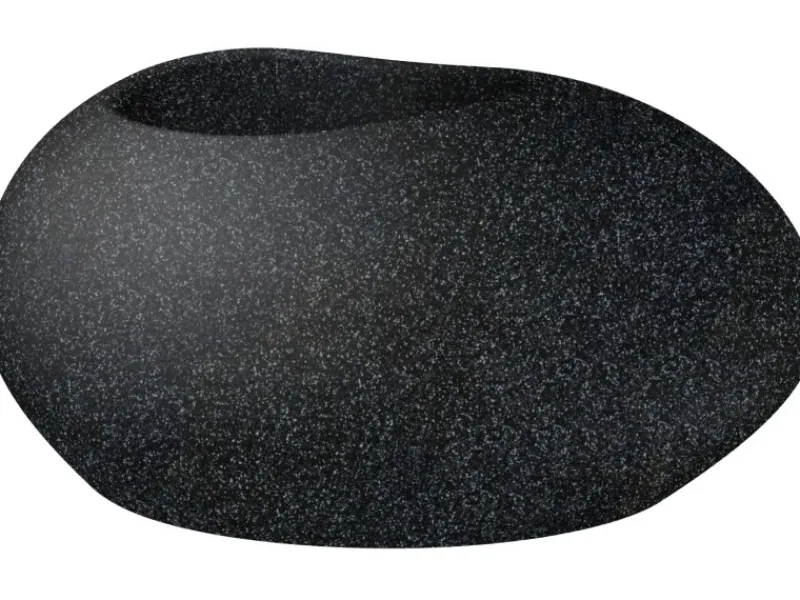Scheurich Pflanzgefäß Flow 48 cm x 38 cm Stony Black< Töpfe
