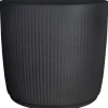 Scheurich Pflanzgefäß Linetto Ø 28,6 cm Stony Black< Töpfe