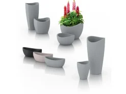 Scheurich Pflanzgefäß Wave Globe Ø 30 cm Stony-Grey< Töpfe