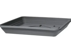 Scheurich Töpfe<Untersetzer Lara 25 cm x 25 cm Metallic Grey