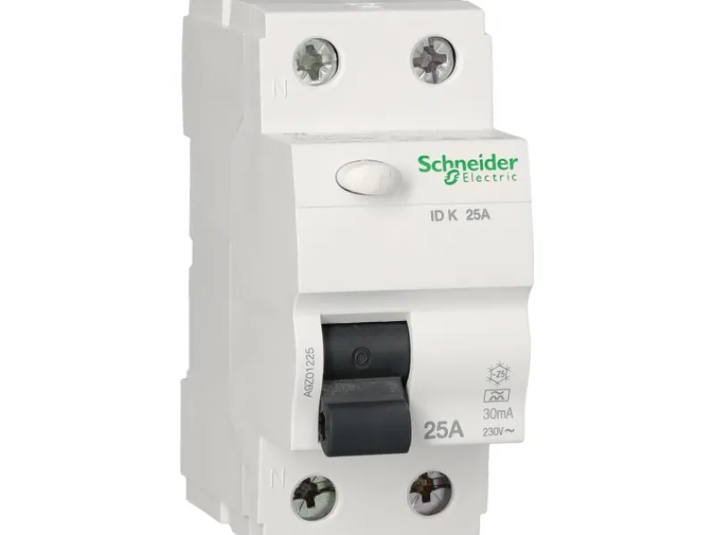 Herde|Gefrierschränke<Schneider Electric Fehlerstromschutzschalter 2-polig 25 A