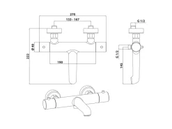 Schöner Wohnen Kollektion Schöner Wohnen Wannen-Thermostat Dicu Eco-Stop< Einhebelmischer