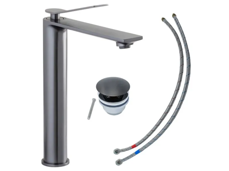 Schöner Wohnen Kollektion Schöner Wohnen Waschtischarmatur Viola Auslaufhöhe 24 cm Industrial< Einhebelmischer