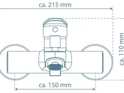 Schütte Badewannenarmatur Futura Chrom< Einhebelmischer