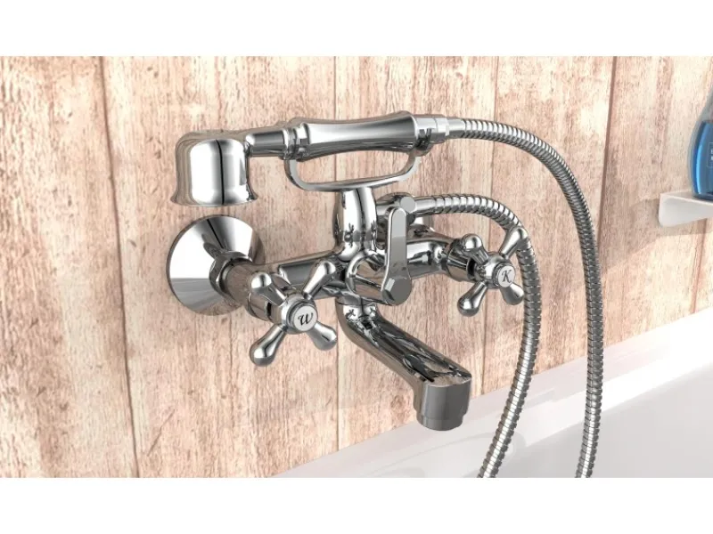 Sale Schütte Badewannenarmatur Elk mit Garnitur Chrom