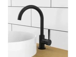 Schütte Design-Spültischarmatur Cornwall Schwarz-Matt< Einhebelmischer