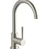 Schütte Einhebelmischer<Design-Spültischarmatur Cornwall Niederdruck Edelstahl-Optik