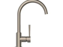 Schütte Einhebelmischer<Design-Spültischarmatur Cornwall Niederdruck Edelstahl-Optik