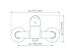 Schütte Einhebelmischer<Duscharmatur Magna Chrom