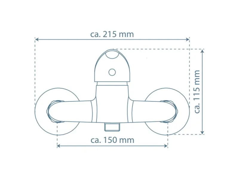 Schütte Einhebelmischer<Duscharmatur Magna Chrom