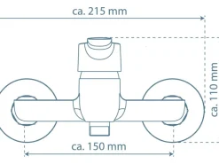 Schütte Einhebelmischer<Duscharmatur Vico Chrom