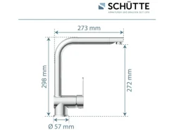 Schütte Einhebelmischer<Küchenarmatur Rio
