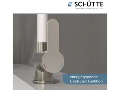 Best Schütte Küchenarmatur Rio Edelstahloptik-Weiß Edelstahl-Optik