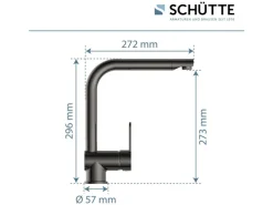 Schütte Küchenarmatur Rio Hochglanz-< Einhebelmischer