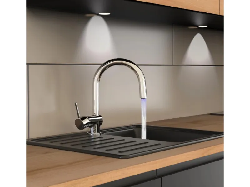 Discount Schütte LED-Spültischarmatur Stella Chrom