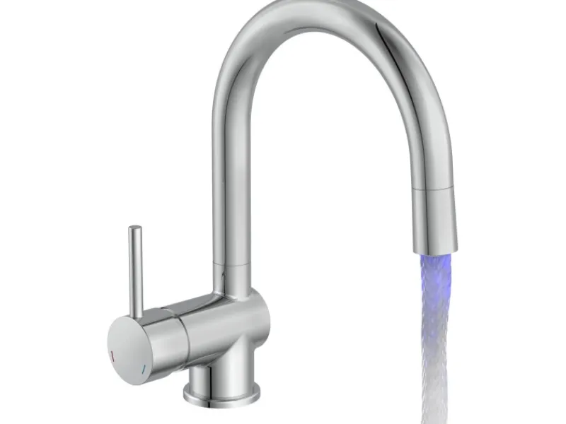 Discount Schütte LED-Spültischarmatur Stella Chrom