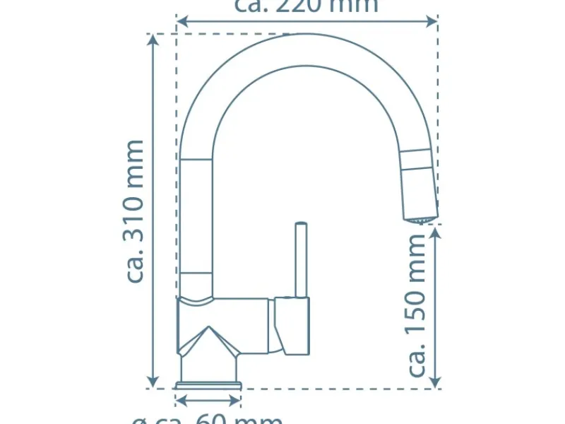 Discount Schütte LED-Spültischarmatur Stella Chrom