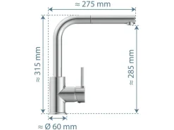 Schütte Ersatzteile Küchenarmatur|Einhebelmischer<Sensor-Spültischarmatur Vital mit Herausziehbarem Auslauf