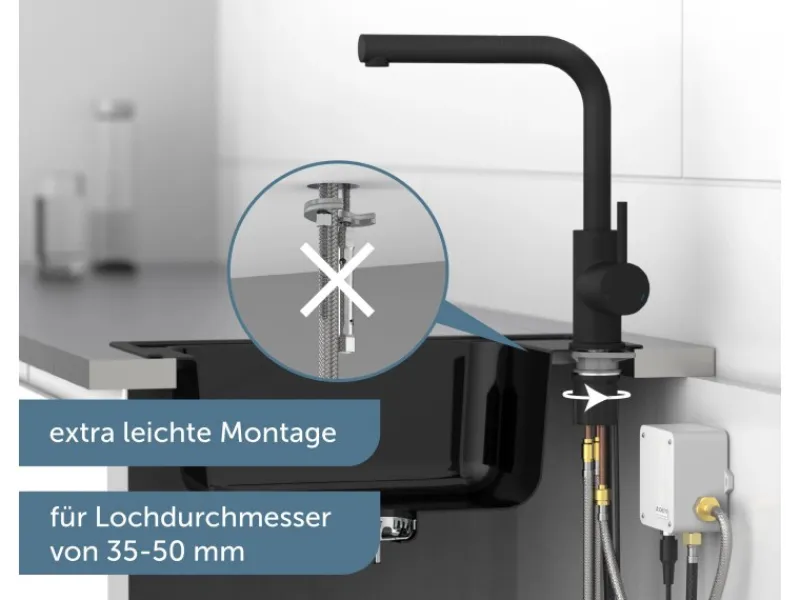Schütte Sensor-Spültischarmatur Vital mit Herausziehbarem Auslauf< Einhebelmischer