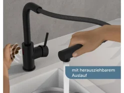 Schütte Sensor-Spültischarmatur Vital mit Herausziehbarem Auslauf< Einhebelmischer
