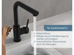 Schütte Sensor-Spültischarmatur Vital mit Herausziehbarem Auslauf< Einhebelmischer