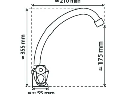 Schütte Zweigriffarmatur<Spültischarmatur Brilliant Chrom