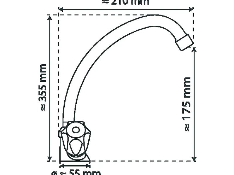 Schütte Zweigriffarmatur<Spültischarmatur Brilliant Chrom