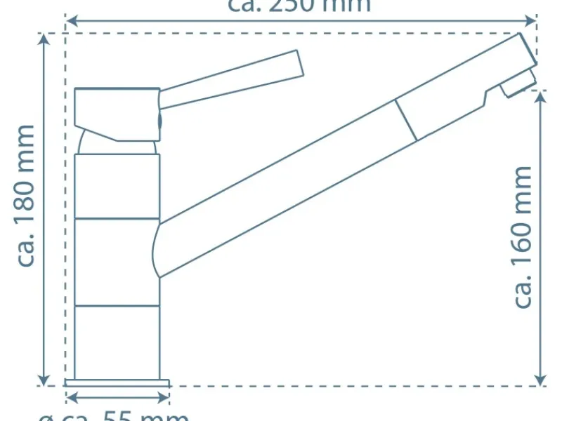 Schütte Spültischarmatur Cornwall Kupferoptik< Einhebelmischer