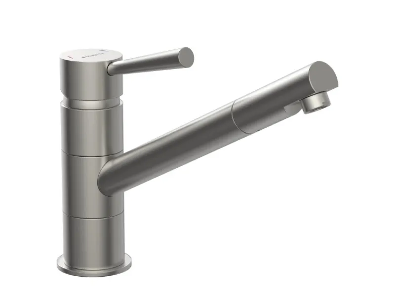 Hot Schütte Spültischarmatur Cornwall optik Edelstahl