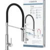 New Schütte Spültischarmatur mit Soft-Touch Schlauch Stilo Chrom-Schwarz