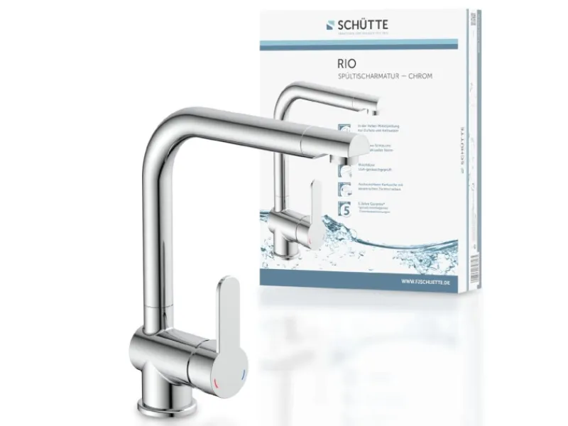 Schütte Einhebelmischer<Spültischarmatur Rio Chrom