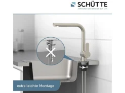 Schütte Spültischarmatur Rio Edelstahloptik< Einhebelmischer